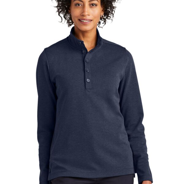 Brooks Brothers Women's Mid Layer Stretch 1/2 Button BB18203 Women's Mid Layer Stretch 1/2 Button Thumbnail