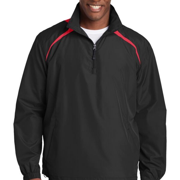 Sport Tek 1/2 Zip Wind Shirt JST75 1/2 Zip Wind Shirt Thumbnail