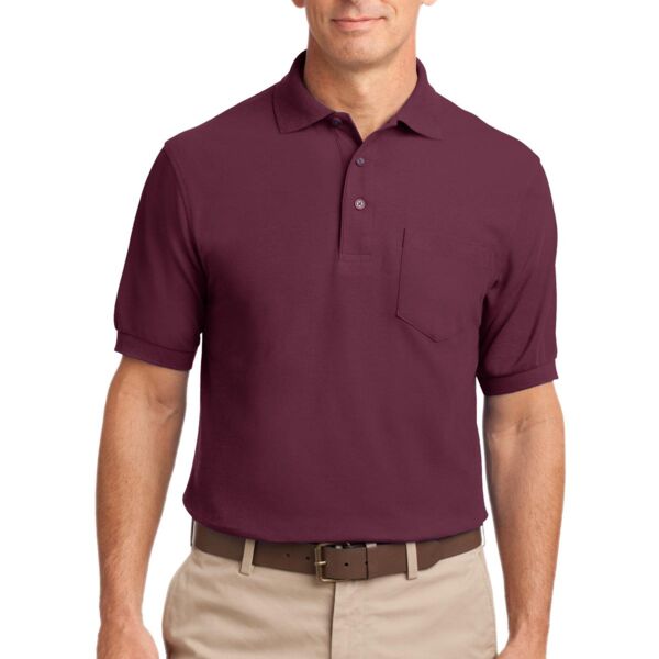 Port Authority Tall Silk Touch Polo with Pocket TLK500P Tall Silk Touch Polo with Pocket Thumbnail