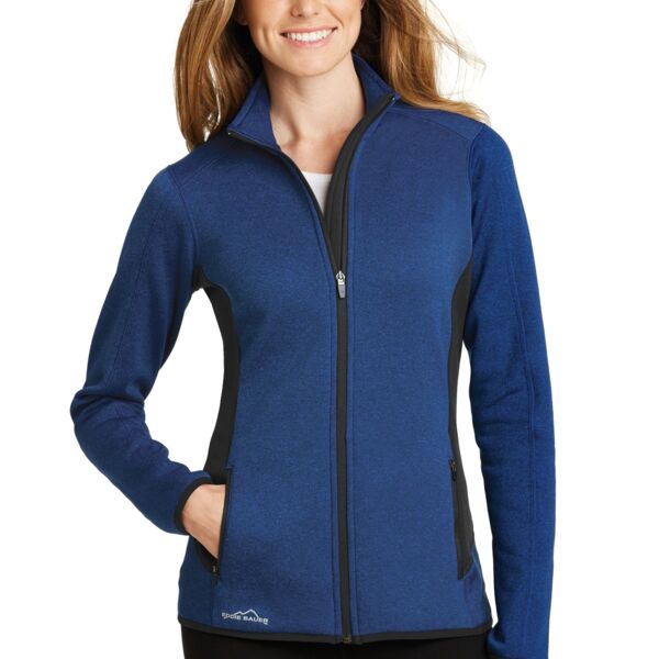 Eddie Bauer Women's Full Zip Heather Stretch Fleece Jacket EB239 Women's Full Zip Heather Stretch Fleece Jacket Thumbnail