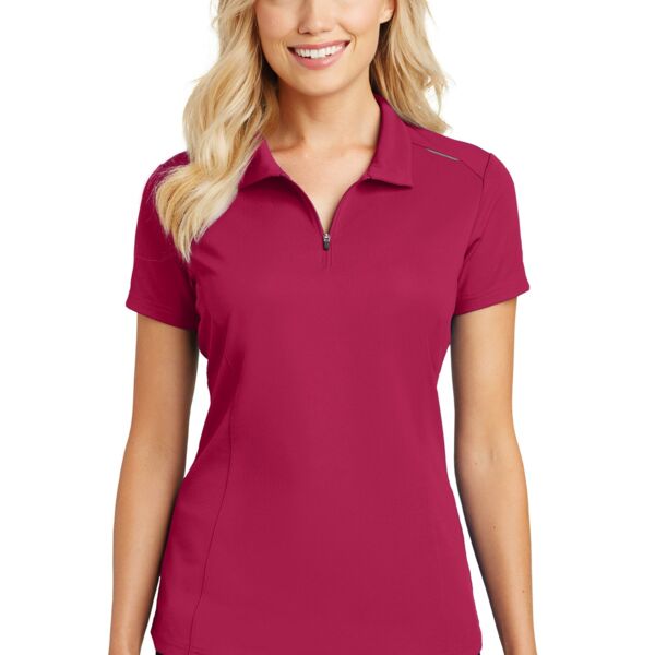 Port Authority Women's Pinpoint Mesh Zip Polo L580 Women's Pinpoint Mesh Zip Polo Thumbnail