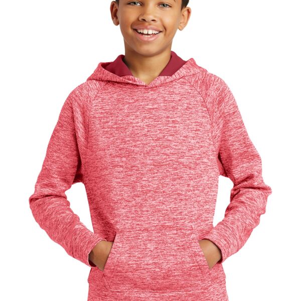Sport Tek Youth PosiCharge ® Electric Heather Fleece Hooded Pullover YST225 Youth PosiCharge ® Electric Heather Fleece Hooded Pullover Thumbnail