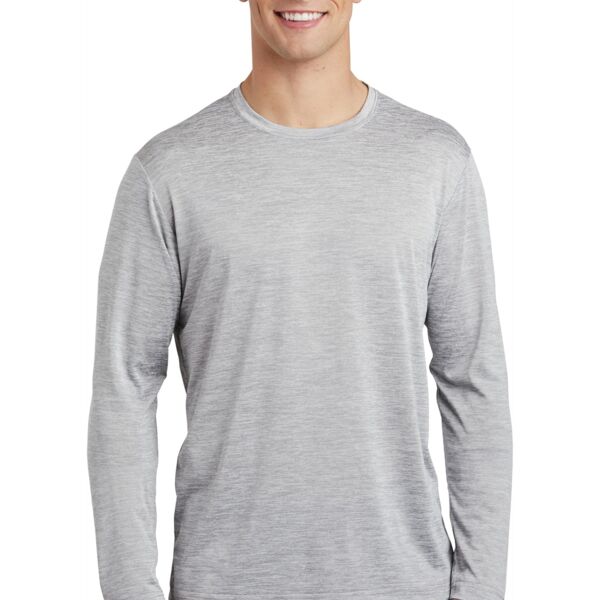 Sport Tek PosiCharge ® Long Sleeve Electric Heather Tee ST390LS PosiCharge ® Long Sleeve Electric Heather Tee Thumbnail