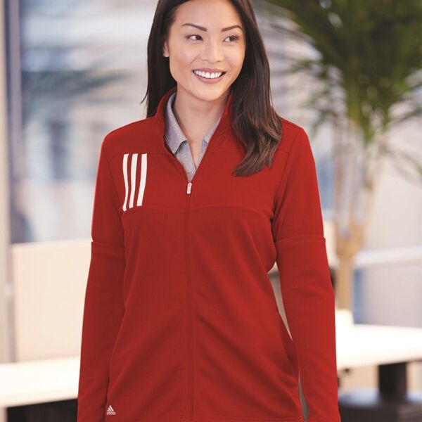 Adidas Women's 3-Stripes Double Knit Full-Zip A483 Women's 3-Stripes Double Knit Full-Zip Thumbnail