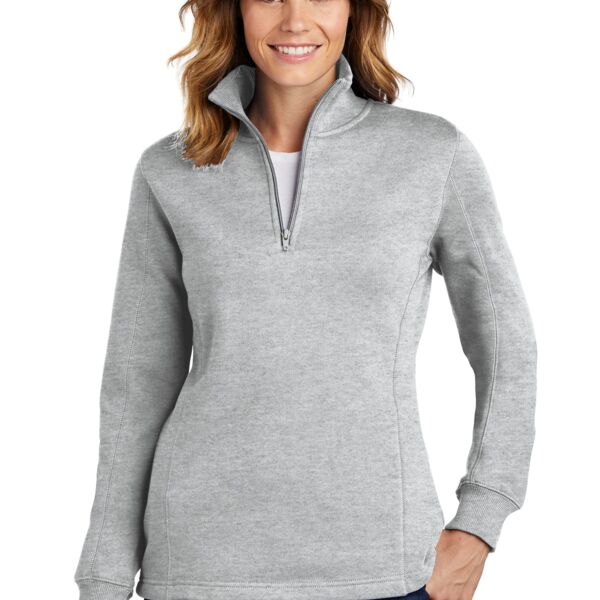 Sport Tek Ladies 1/4 Zip Sweatshirt LST253 Ladies 1/4 Zip Sweatshirt Thumbnail