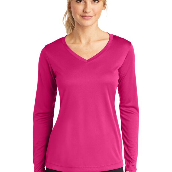 Sport Tek BFP - Ladies Long Sleeve PosiCharge ® Competitor V Neck Tee LST353LS BFP - Ladies Long Sleeve PosiCharge ® Competitor V Neck Tee Thumbnail