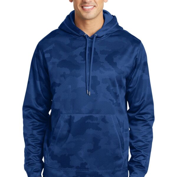 Sport Tek Sport Wick ® CamoHex Fleece Hooded Pullover ST240 Sport Wick ® CamoHex Fleece Hooded Pullover Thumbnail