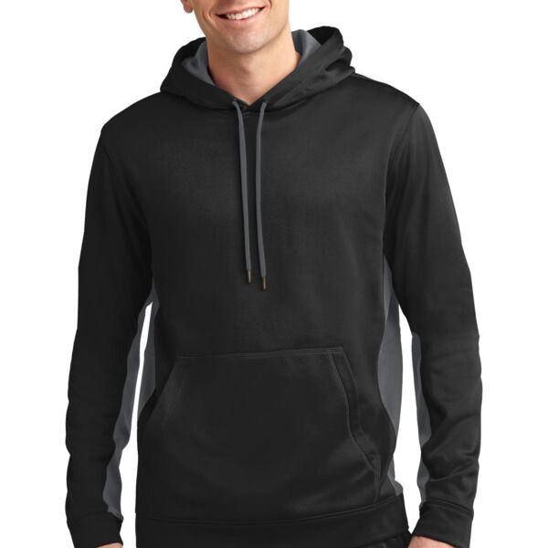 Sport Tek BFP - Performance Fleece Colorblock Hooded Pullover ST235 BFP - Performance Fleece Colorblock Hooded Pullover Thumbnail